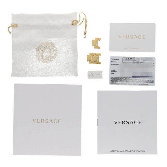 VERSACE VFG190016 Mystic sports black SS/Gold Plated QZ - Picture 8 of 8